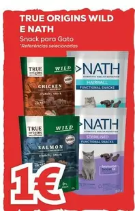 Oferta de True Origins Wild - Snack Para Gato por 1€ em Kiwoko