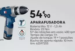 Oferta de Aparafusadora por 54,9€ em Bricomarché