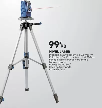 Oferta de Nivel Laser por 99,9€ em Bricomarché