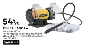 Oferta de Esmeriladora por 54,9€ em Bricomarché