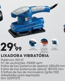 Oferta de Lixadora Vibratório por 29,99€ em Bricomarché