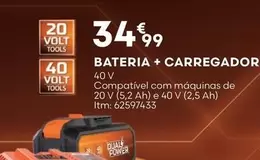 Oferta de .Com - Bateria + Carregador por 34,99€ em Bricomarché