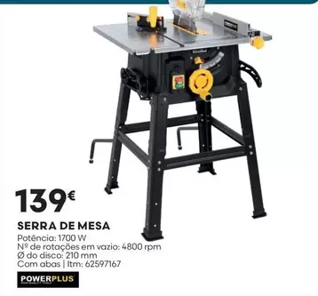 Oferta de Serra De Mesa por 139€ em Bricomarché