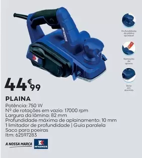 Oferta de A+ - Plaina por 44,99€ em Bricomarché