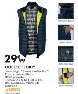 Oferta de Colete "Loki" por 29,99€ em Bricomarché