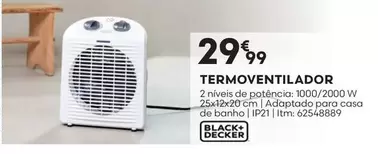 Oferta de Black & Decker - Termoventilador por 29,99€ em Bricomarché