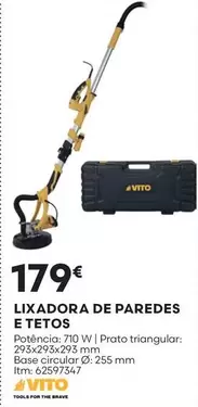 Oferta de Vito - Lixadora De Paredes E Tetos por 179€ em Bricomarché