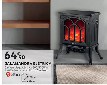 Oferta de Salamandra Elétrica por 64,9€ em Bricomarché