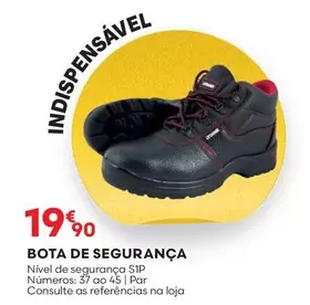 Oferta de As - Bota De Seguranca por 19,9€ em Bricomarché