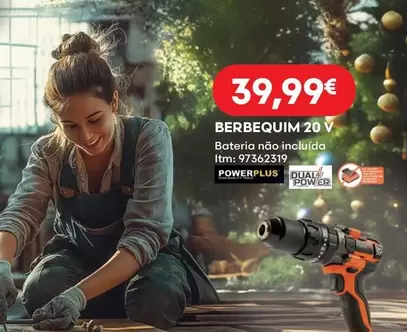 Oferta de Berbequim 20 V por 39,99€ em Bricomarché