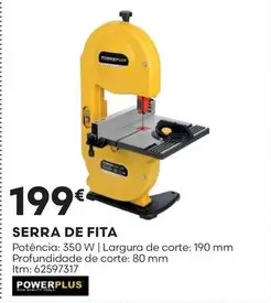 Oferta de Serra De Fita por 199€ em Bricomarché