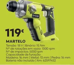 Oferta de Martelo por 119€ em Bricomarché