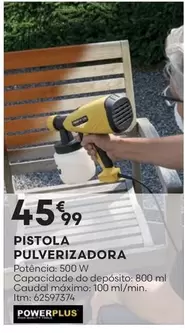 Oferta de Pistola Pulverizadora por 45,99€ em Bricomarché