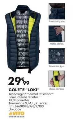 Oferta de Colete "Loki" por 29,99€ em Bricomarché