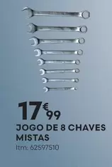 Oferta de Jogo De 8 Chaves Mistas por 17,99€ em Bricomarché