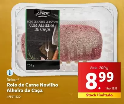 Oferta de Deluxe - Rolo De Carne Novilho Alheira De Caca por 8,99€ em Lidl