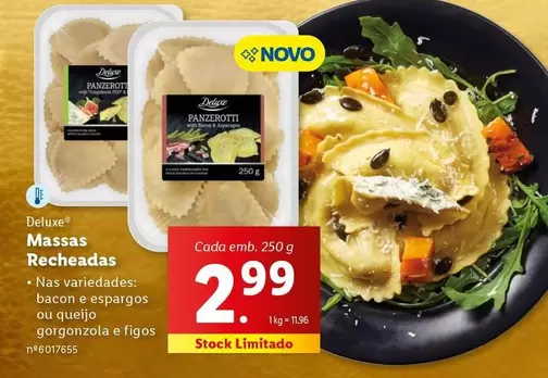 Oferta de Deluxe - Massas Recheadas por 2,99€ em Lidl