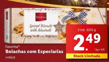 Oferta de Favorina - Bolachas com Especiarias por 2,49€ em Lidl