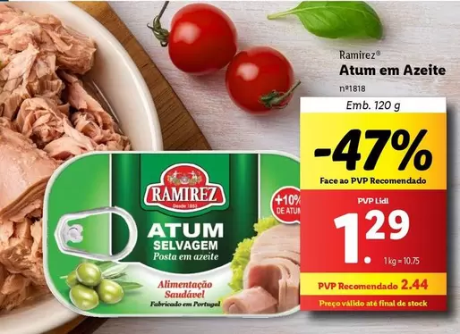 Oferta de Ramirez - Atum Em Azeite por 1,29€ em Lidl