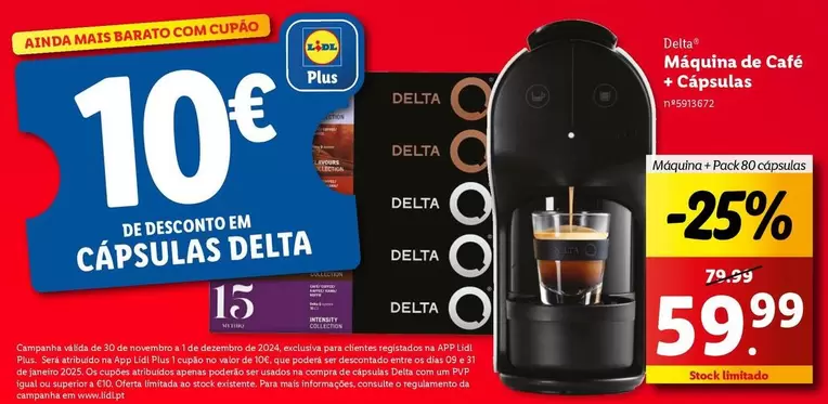 Oferta de A+ - Máquina De Café por 59,99€ em Lidl