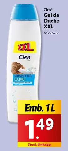 Oferta de Cien - Gel De Duche Xxl por 1,49€ em Lidl