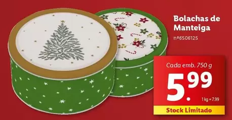 Oferta de Bolachas De Manteiga por 5,99€ em Lidl