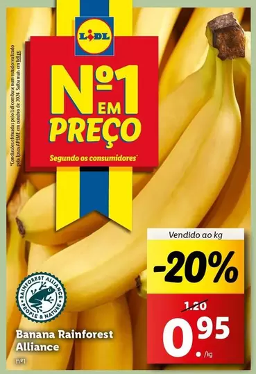 Oferta de Banana Rainforest por 0,95€ em Lidl