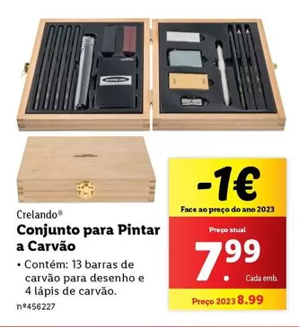 Oferta de A+ - Conjunto Para Pintar A Carvao por 7,99€ em Lidl