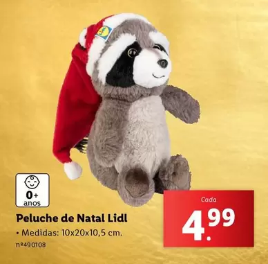 Oferta de Lidl - Peluche De Natal por 4,99€ em Lidl