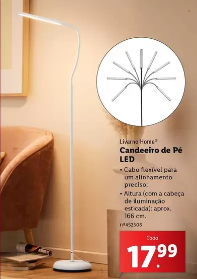 Oferta de A+ - Candeeiro De Pé LED por 17,99€ em Lidl