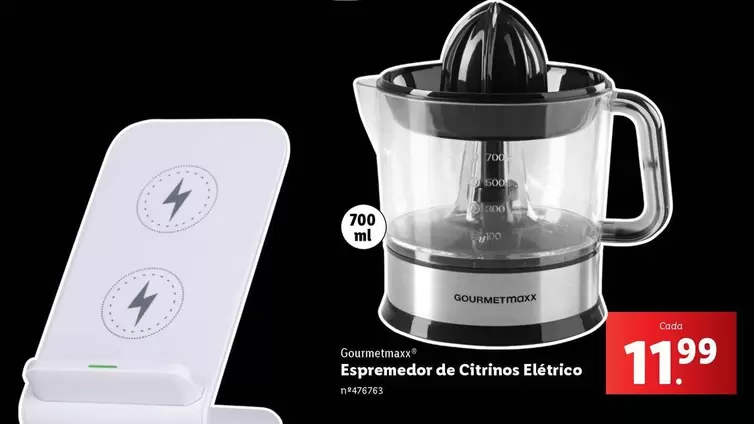 Oferta de Espremedor De Citrinos Elétrico por 11,99€ em Lidl