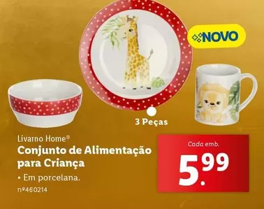 Oferta de Conjunto de Alimentação para Criança por 5,99€ em Lidl