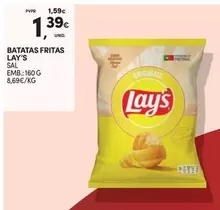 Oferta de Lay's - Batatas Fritas por 1,39€ em Continente