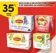 Oferta de Lipton - Nos Chas E Infusoes Funcionais E De Sabores Da Marcaem Continente