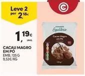 Oferta de Cacau Magro Em Po por 1,19€ em Continente