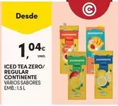 Oferta de Continente - Iced Tea Zero/ Regular por 1,04€ em Continente