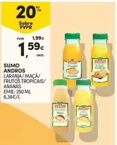 Oferta de Andros - Sumo por 1,59€ em Continente