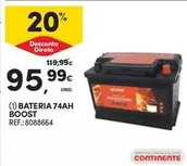 Oferta de Bateria 74ah Boost por 95,99€ em Continente