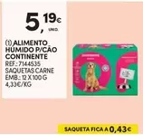 Oferta de Continente - Alimento Humido P/cao por 5,19€ em Continente