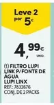 Oferta de Filtro Lupi Link P/Fonte De Agua Lupi Linx por 4,99€ em Continente