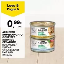 Oferta de Purina - Alimento Humido P/Gato Gourmet Nature's Creations por 0,99€ em Continente