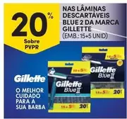 Oferta de Gillette - Nas Laminas Descartaveis Blue 2 Da Marcaem Continente