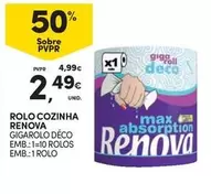 Oferta de Renova - Rolo Cozinha por 2,49€ em Continente