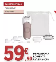 Oferta de Rowenta - Depiladora  Ep4p930f0 por 59,9€ em E.Leclerc