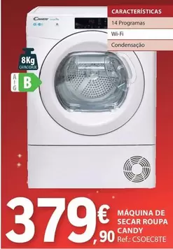 Oferta de Candy - Máquina De Secar Roupa por 379,9€ em E.Leclerc