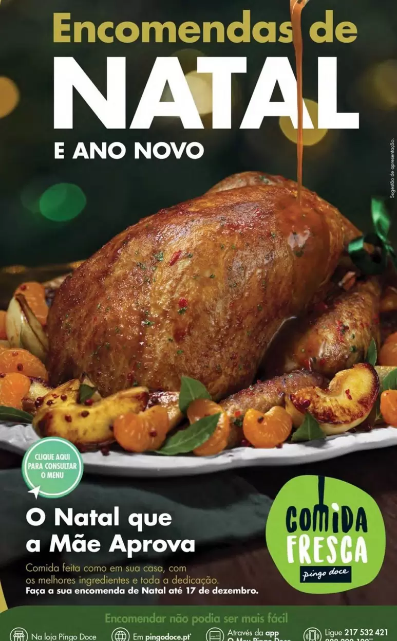 Oferta de Pingo doce - Encomendas De Natal E Ana Novoem Pingo Doce