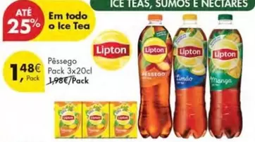 Oferta de Lipton - Pêssego por 1,48€ em Pingo Doce