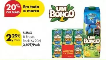 Oferta de A+ - 8 Frutos por 2,29€ em Pingo Doce