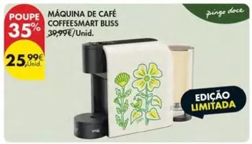 Oferta de Máquina De Café Coffeesmart Bliss por 25,99€ em Pingo Doce