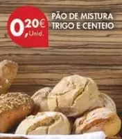 Oferta de Pao De Mistura Trigo E Centeio por 0,2€ em Pingo Doce